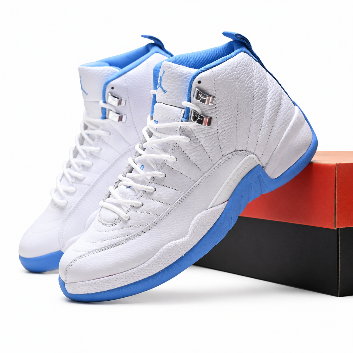 Air Jordan 12 Retro 'Playoffs' | White Tumbled Leather + Black Mudguard + Metallic Gold Accents, Men's Basketball & Lifestyle Sneakers, Iconic High-Top & Premium Durability