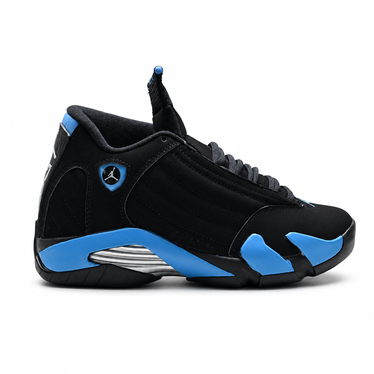 Air Jordan 14 Retro 'Game Royal' | Black Suede + Game Royal Blue Accents + Ferrari-Inspired Design, Men's Basketball & Lifestyle Sneakers, Iconic Performance & Sleek Aesthetics