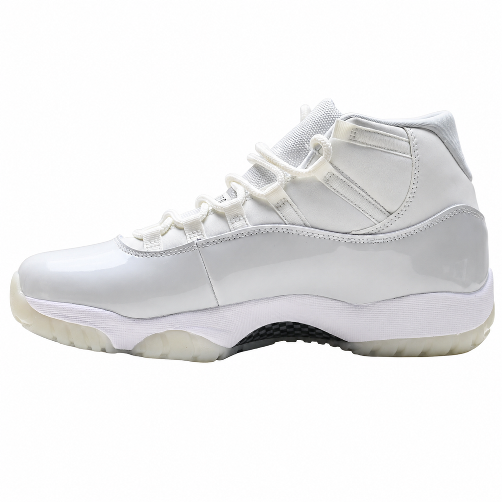 Air Jordan 11 Retro 'Platinum Tint' | White Mesh + Platinum Patent Leather + Icy Translucent Outsole, Men's Basketball & Lifestyle Sneakers, Premium High-Top & Iconic Design