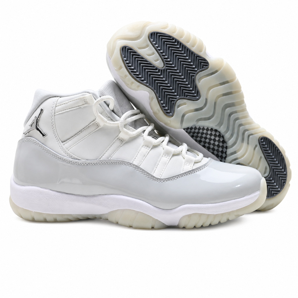 Air Jordan 11 Retro 'Platinum Tint' | White Mesh + Platinum Patent Leather + Icy Translucent Outsole, Men's Basketball & Lifestyle Sneakers, Premium High-Top & Iconic Design
