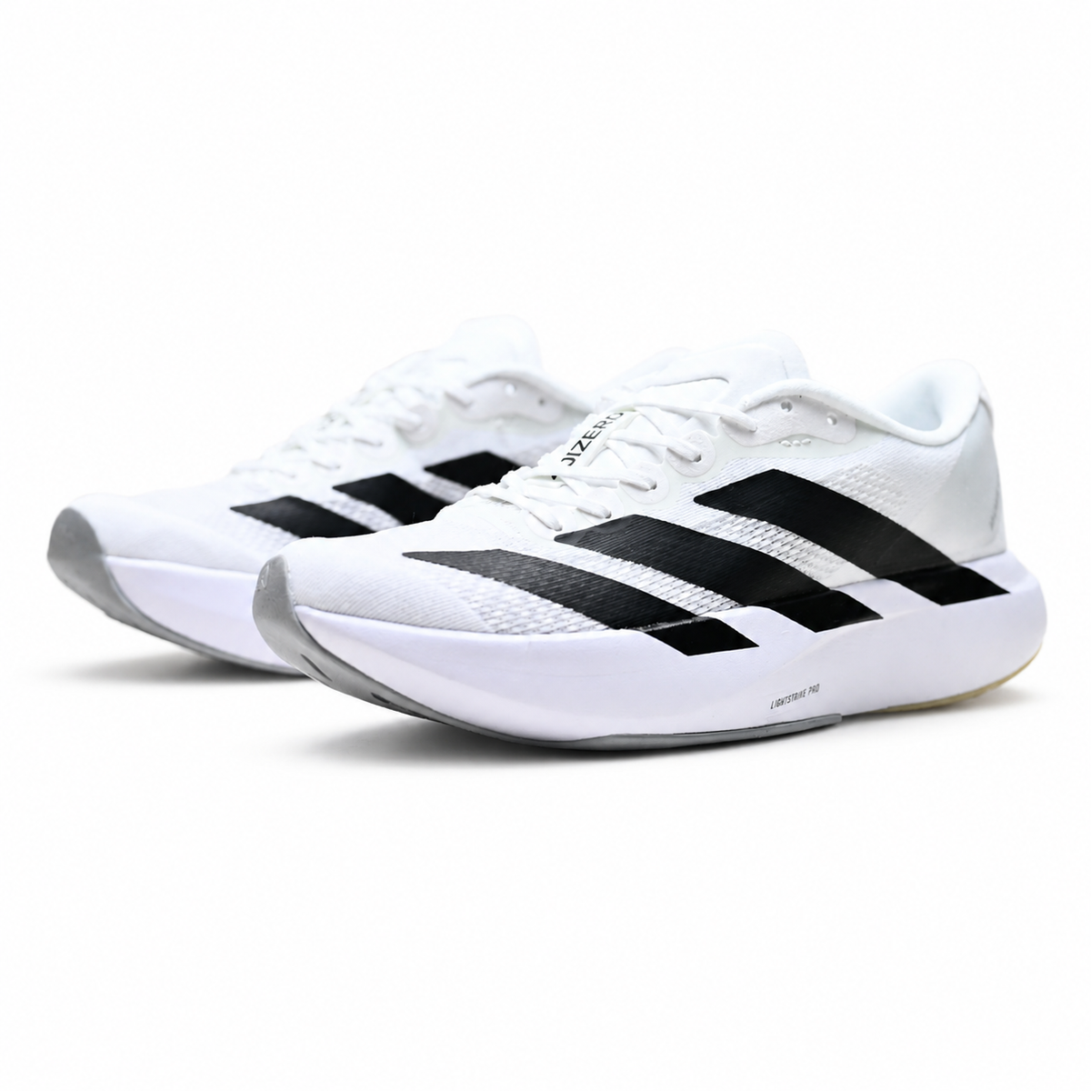 Adidas Adizero Evo SL | Cloud White/Core Black + Lightstrike Pro Foam + Continental Outsole, Lightweight Performance Running Shoes, 2026 Marathon Training Essential