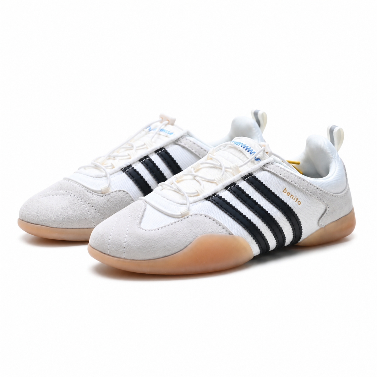 Adidas Samba OG x Benito | Black/White Suede + Bold White Stripes + Retro Indoor Sole, Unisex Sneakers, 2026 Streetwear Essential
