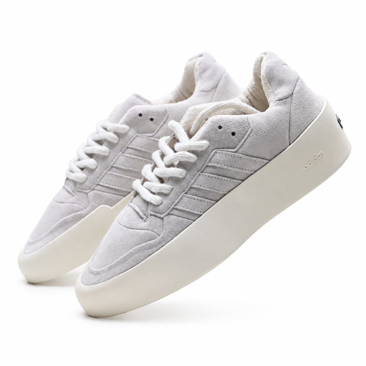 Fear of God x adidas Athletics 86 Lo | Black Suede & Cream Sole | Jerry Lorenzo High-Street Platform Sneakers | Unisex Designer Lifestyle Shoes