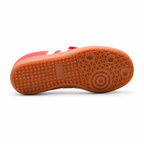 Adidas Originals Samba Jane W JQ6446 | Red Mary Jane style with Velcro straps, gum soles, and the iconic Three Stripes; a retro women's sneaker—a hit for Spring/Summer 2025.
