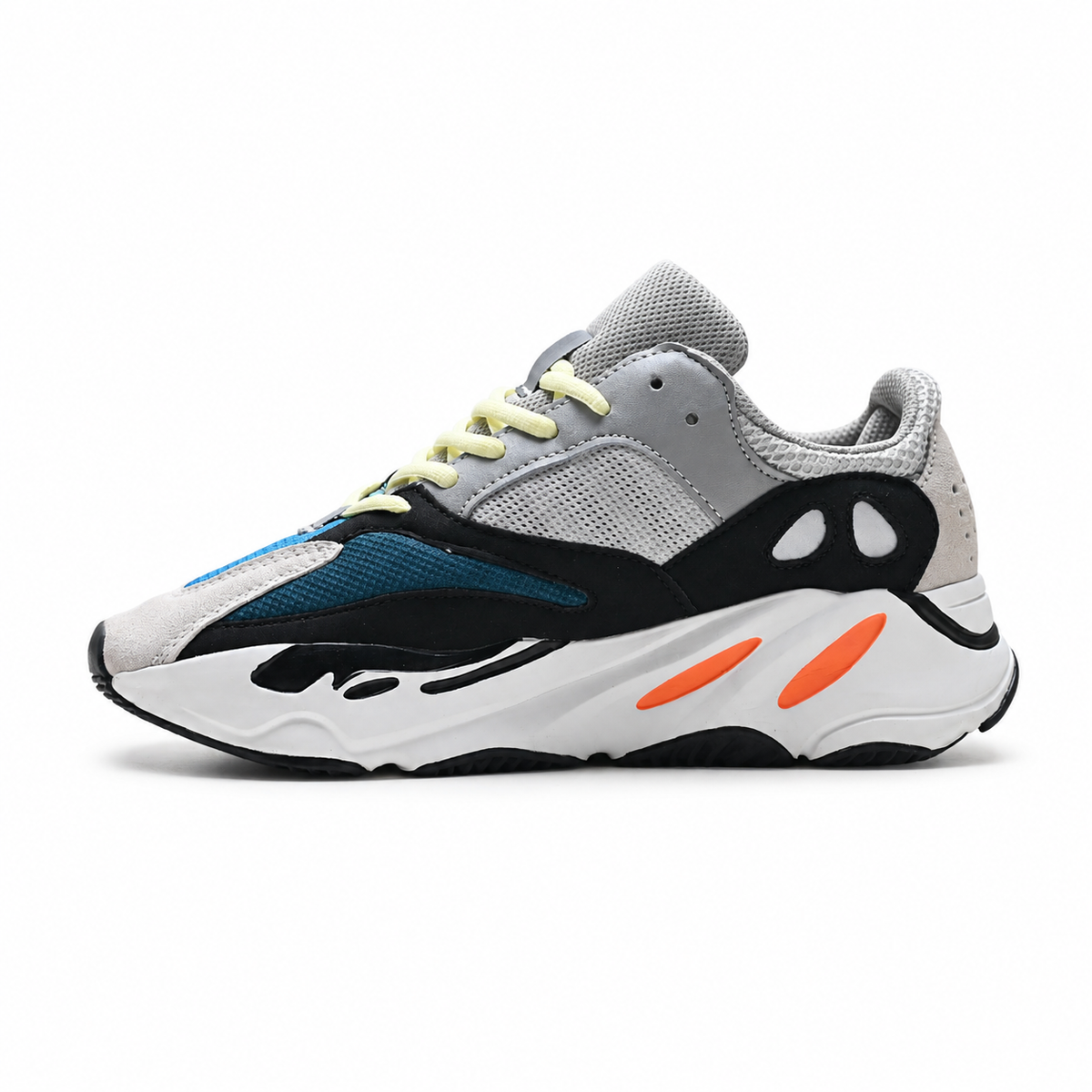 adidas Yeezy Boost 700 Wave Runner Sneakers – Grey Black Blue Orange Chunky Shoes