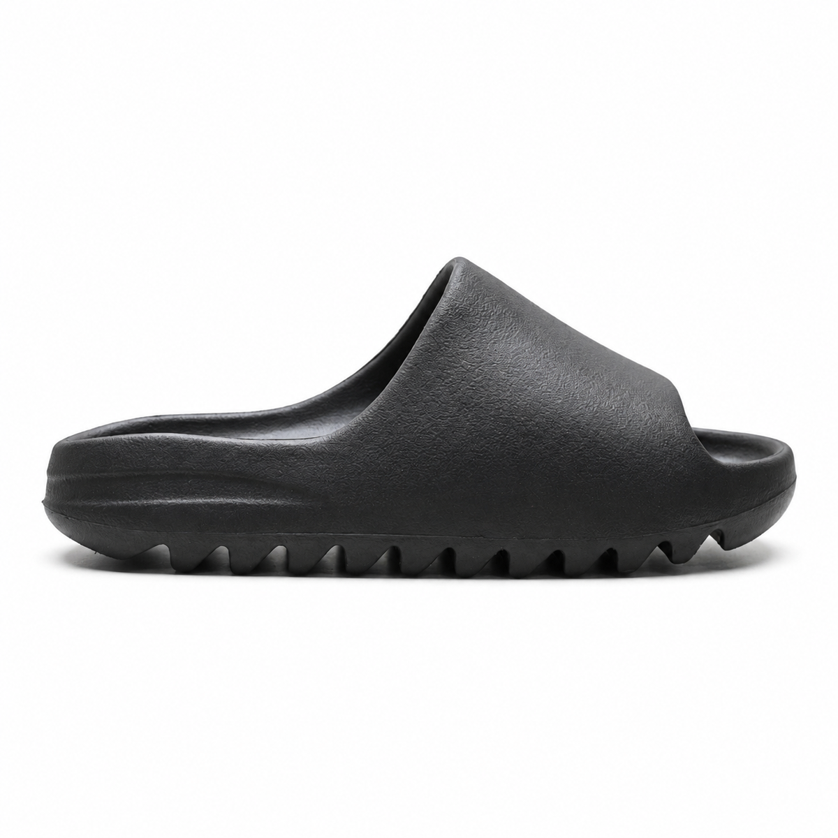 Black EVA Foam Slide Sandals – Unisex Lightweight Cushioned Thick Sole Slip-On Slides