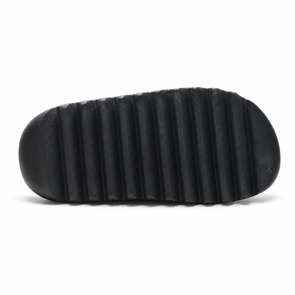 Black EVA Foam Slide Sandals – Unisex Lightweight Cushioned Thick Sole Slip-On Slides