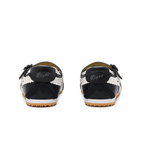 Onitsuka Tiger Mexico 66 Mary Jane | Black/White Scalloped Straps + Suede Leather + Gum Sole, Women's Balletcore Retro Sneakers, Unique Slip-On Design