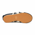 Onitsuka Tiger Mexico 66 Mary Jane | Black/White Scalloped Straps + Suede Leather + Gum Sole, Women's Balletcore Retro Sneakers, Unique Slip-On Design