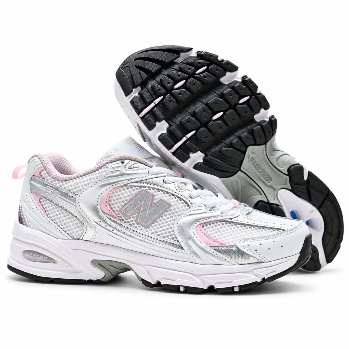 New Balance 530 "White Pink Silver" Sneakers MR530SGC | ABZORB Retro Chunky Shoes | Unisex