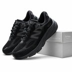 New Balance 990v6 'Black' | Triple Black Suede & Mesh + FuelCell Cushioning + Made in USA, Premium Men's & Women's Lifestyle Sneakers, All-Black Dad Shoes & Running Heritage