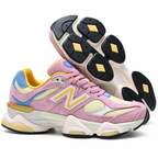 New Balance 9060 "Muted Pink Yellow Blue" Sneakers | Sculptural Chunky Shoes | Colorful Retro Lifestyle | Unisex