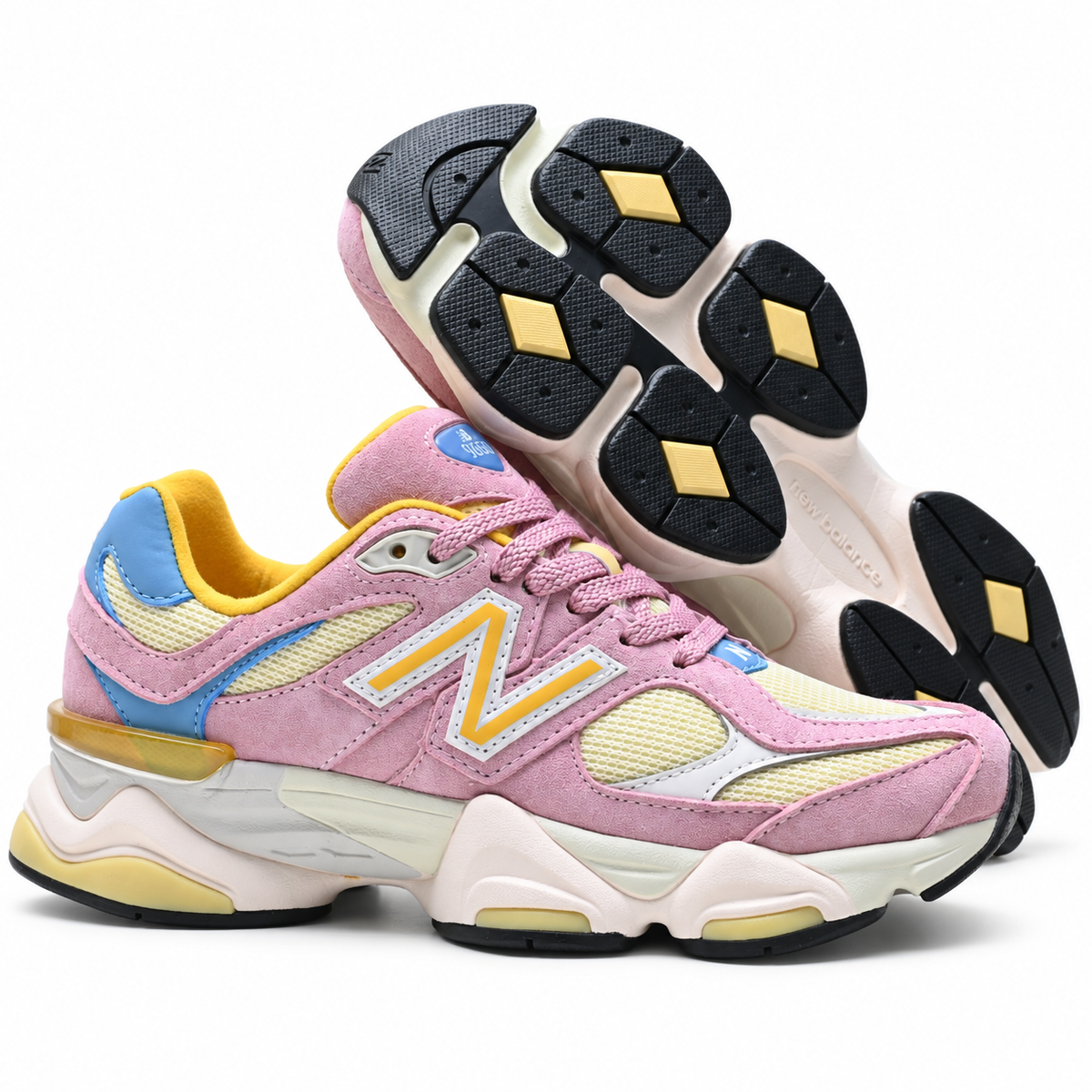 New Balance 9060 "Muted Pink Yellow Blue" Sneakers | Sculptural Chunky Shoes | Colorful Retro Lifestyle | Unisex