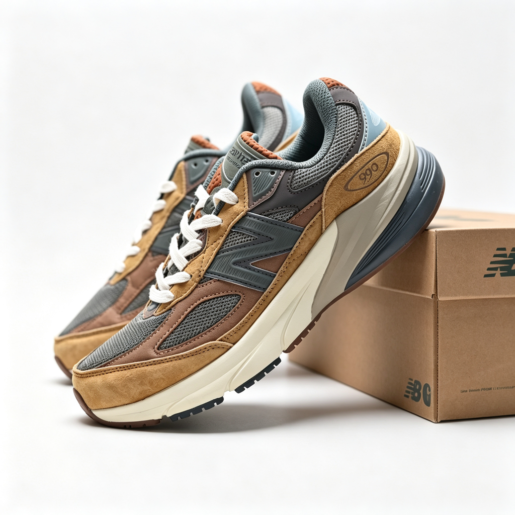 New Balance 990v6 'Brown Earth' | Suede & Mesh Upper + FuelCell Cushioning + Made in USA, Premium Unisex Lifestyle Sneakers, Retro Runner & Outdoor Style Dad Shoes
