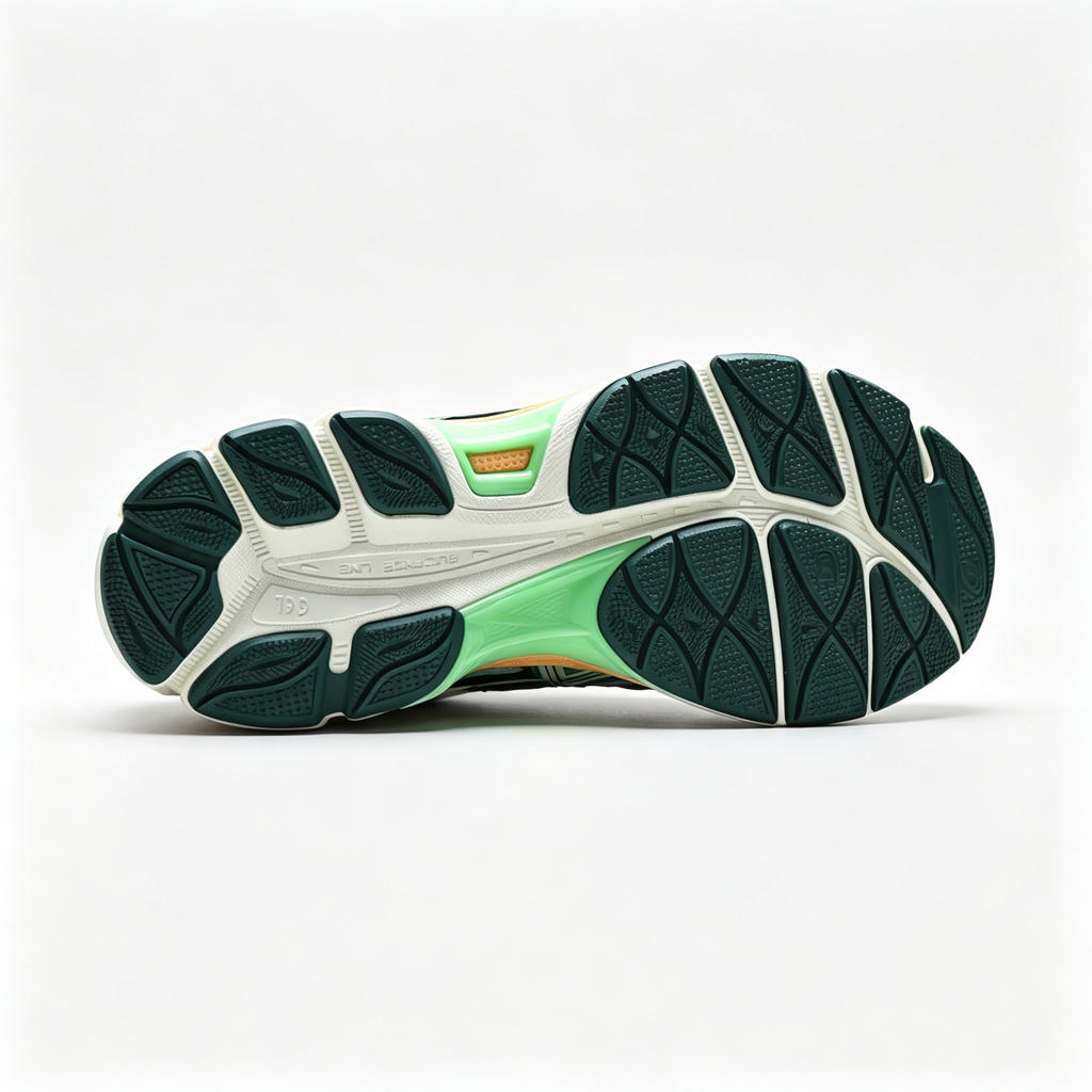 ASICS Gel-Cumulus 16 | Retro green and pink color blocking + GEL cushioning + breathable mesh upper unisex Y2K platform sneakers a must-have item for spring and summer trends