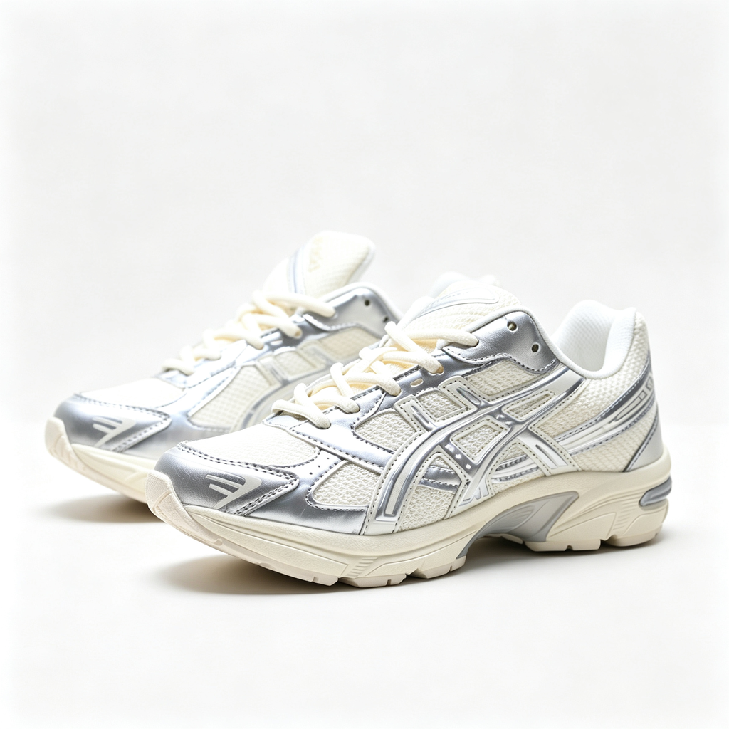 ASICS GEL-1130 Cream Pure Silver Women's Sneakers – Retro Running Shoes with GEL Cushioning