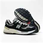 New Balance 992 'Black Grey' | Premium Suede & Mesh + ABZORB Cushioning + Made in USA, Men's & Women's Lifestyle Sneakers, Classic Retro Runner & Streetwear Essential