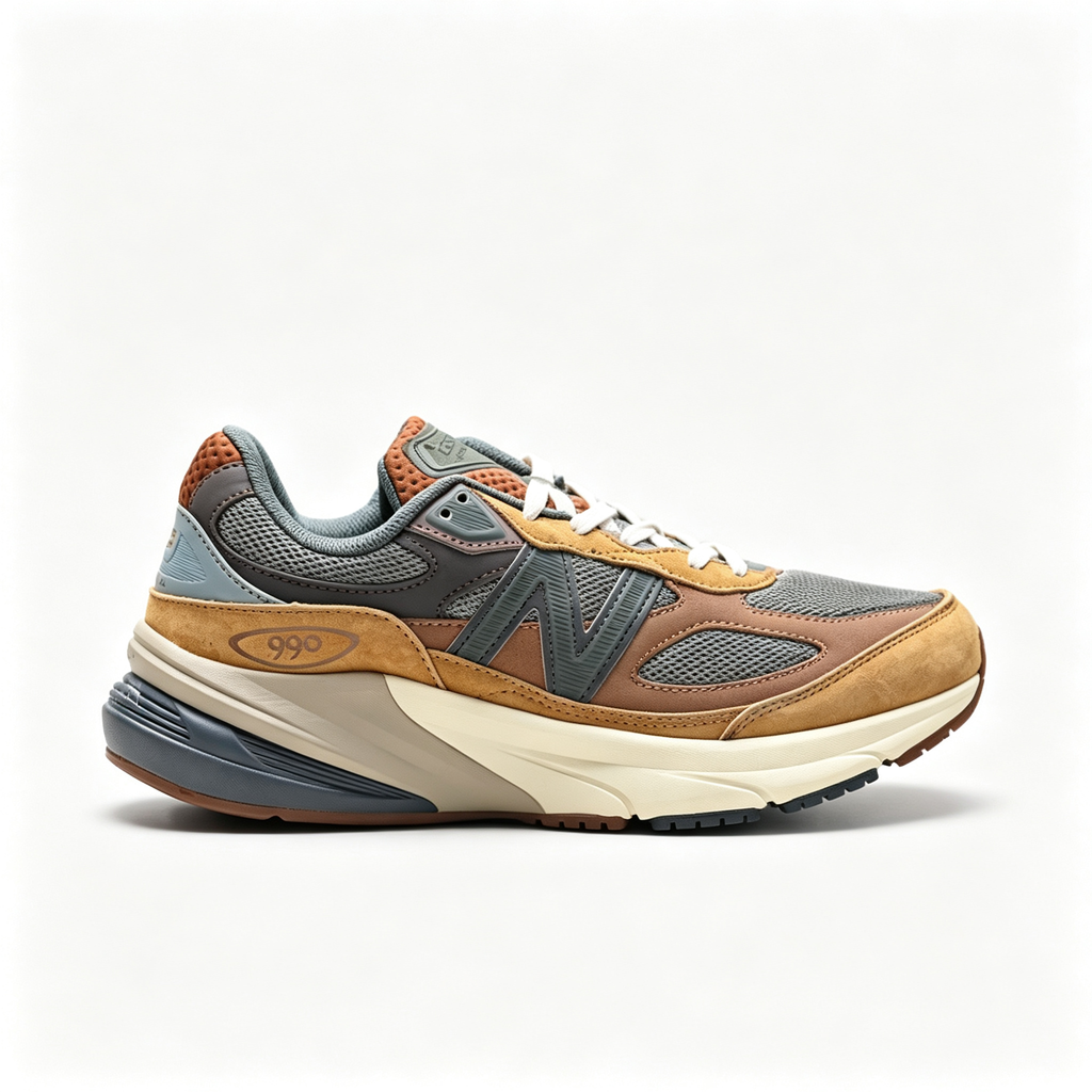 New Balance 990v6 'Brown Earth' | Suede & Mesh Upper + FuelCell Cushioning + Made in USA, Premium Unisex Lifestyle Sneakers, Retro Runner & Outdoor Style Dad Shoes