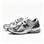 New Balance 1906R White Black Gold Sneakers – Unisex Mesh Retro Running Shoes with N-ERGY Cushioning