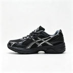 ASICS GEL-1130 Black Pure Silver Retro Running Sneakers – Unisex Mesh GEL Cushioned Shoes