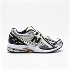 New Balance 1906R White Black Gold Sneakers – Unisex Mesh Retro Running Shoes with N-ERGY Cushioning